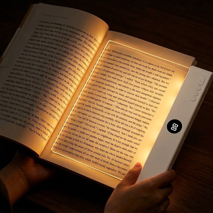 GlowVia lamp - LED flat panel book light