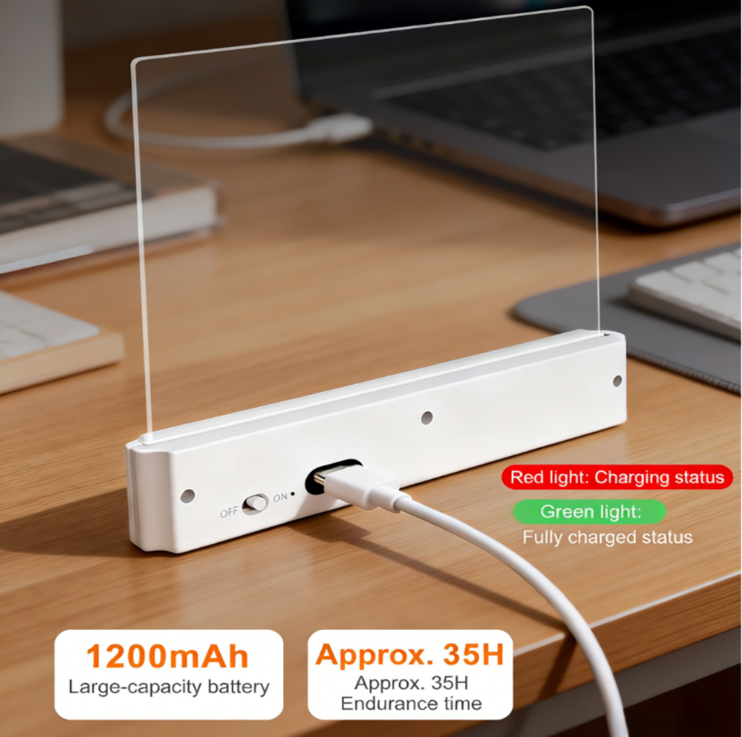 GlowVia lamp - LED flat panel book light