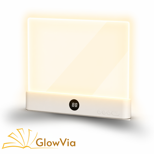 GlowVia lamp - LED flat panel book light
