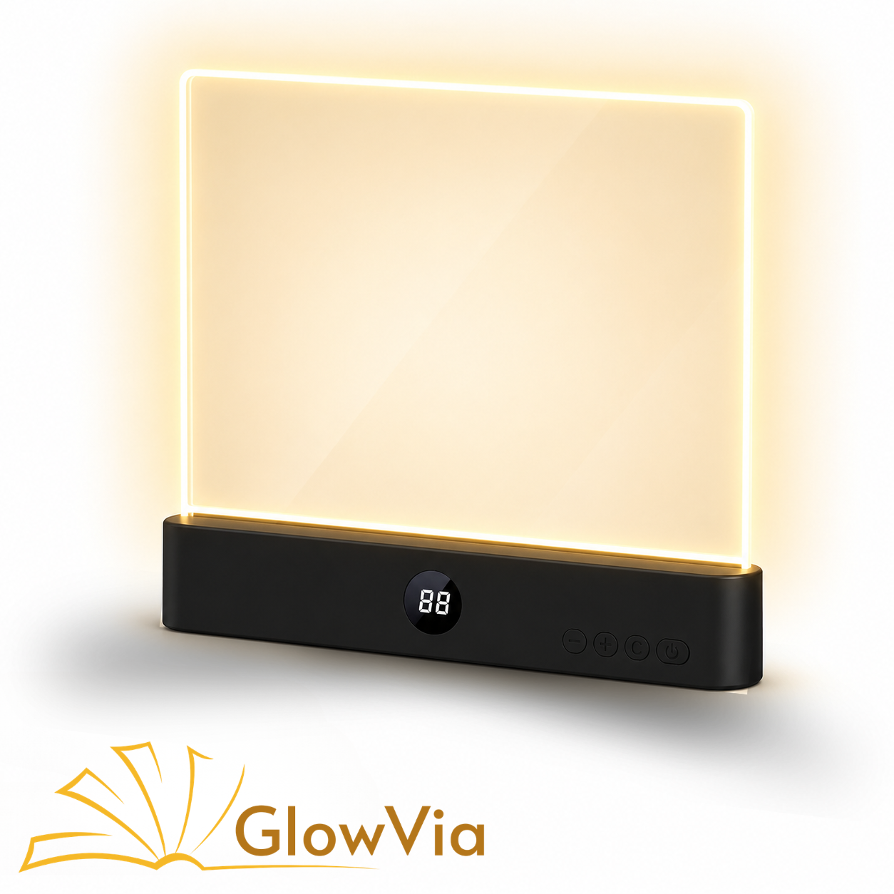 GlowVia lamp - LED flat panel book light
